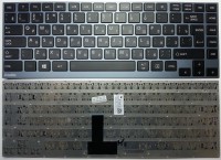 Клавиатура Toshiba Satellite U800, U900, Z830, Z930 черная, серая рамка