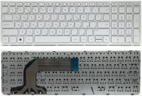 Клавиатура HP Pavillion 17-e, 17-n, белая, с рамкой
