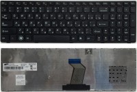 Клавиатура Lenovo ideaPad Y570 черная, рамка черная