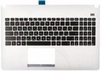 Клавиатура Asus X501, X501A, X501U черная, топкейс белый