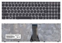 Клавиатура Lenovo IdeaPad G50-30, G50-45, G50-70, Z50-70 черная, рамка серая
