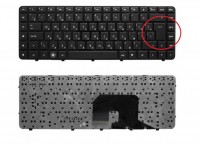 Клавиатура HP Pavilion DV6-3000 черная, без рамки большой Enter