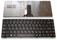 Клавиатура Lenovo IdeaPad B470, G470, G475, V470, Z470 черная, рамка черная
