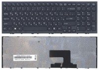 Клавиатура Sony Vaio VPC-EE черная с рамкой
