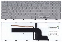 Клавиатура Dell Inspiron 15-7000, 7537 серебристая с подсветкой