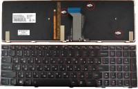 Клавиатура Lenovo IdeaPad Y500 черная, с подсветкой