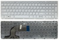 Клавиатура HP Probook 350 G1 355 G2 белая с рамкой