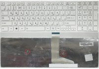 Клавиатура Toshiba Satellite L50, L70, S50, S55, S70 белая с рамкой
