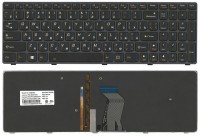 Клавиатура Lenovo IdeaPad Y580 черная, с подсветкой