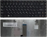 Клавиатура Lenovo IdeaPad Z380, Z480, Z485, G480 черная, рамка черная