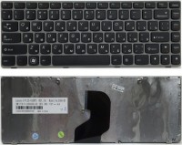 Клавиатура LENOVO Ideapad Z460, Z460G, Z460A, Z450 черная, рамка серая