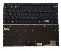 Клавиатура Samsung NP740U3E NP730U3E 730U3E 740U3E Ativ Book черная, с подсветкой