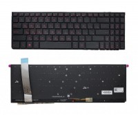 Клавиатура Asus X570Z, FX570ZD, FX570U, FX570UD, FX570D, FX570DD черная с подсветкой