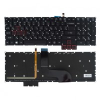 Клавиатура Acer Predator G9-591, 591R, G9-592, 593, G9-791, 792, G9-592 черная, с подсветкой